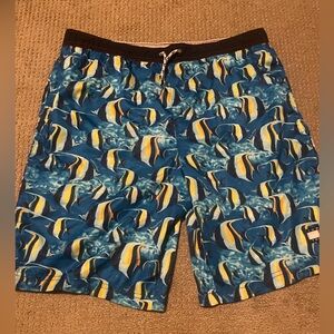 Tommy Hilfiger Vintage Hawaiian‎ Fish Trunks XL